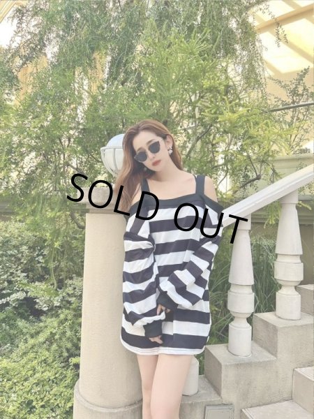 画像7: ボーダートレーナーワンピ (7)