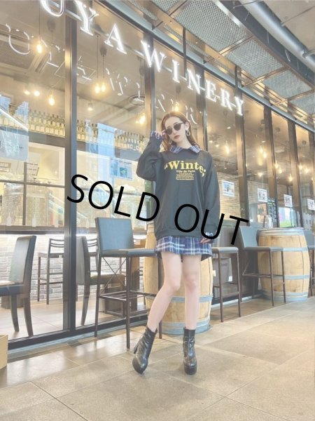 画像3: チェック柄シャツトレーナー (3)