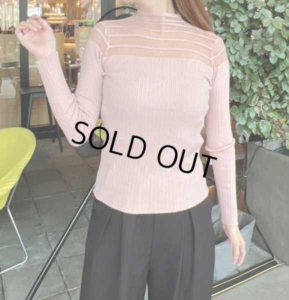 画像5: シースルーデザインカットソー (5)