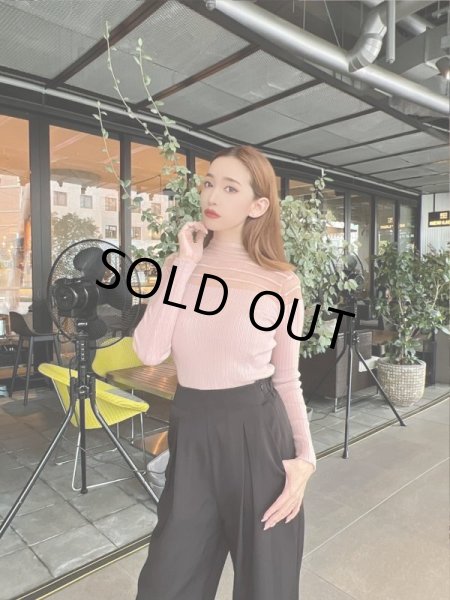 画像7: シースルーデザインカットソー (7)