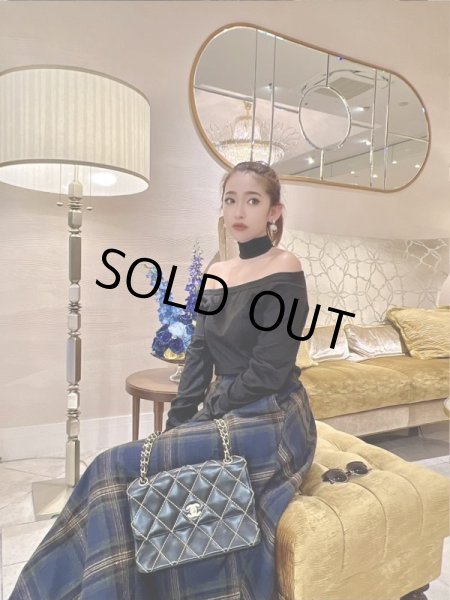 画像9: チェック柄マキシスカート (9)