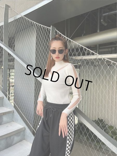 画像5: Vラインシースルーカットソー (5)