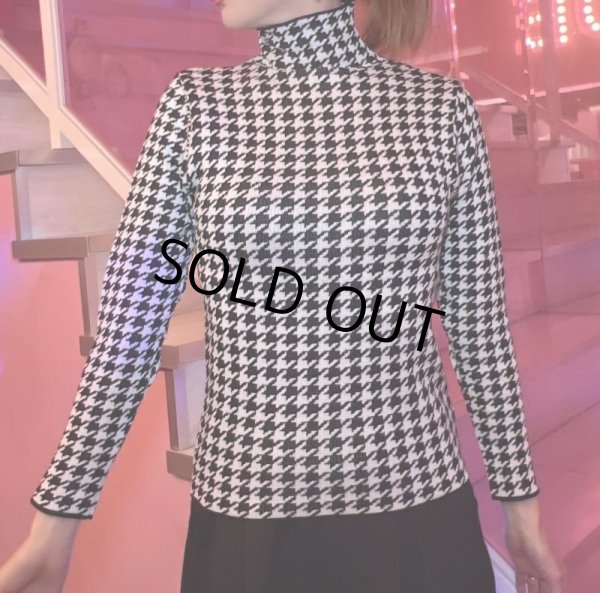 画像10: 千鳥柄タートルカットソー (10)