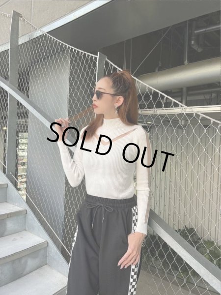 画像2: Vラインシースルーカットソー (2)