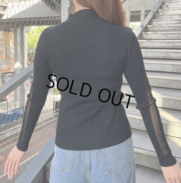 画像7: Vラインシースルーカットソー (7)