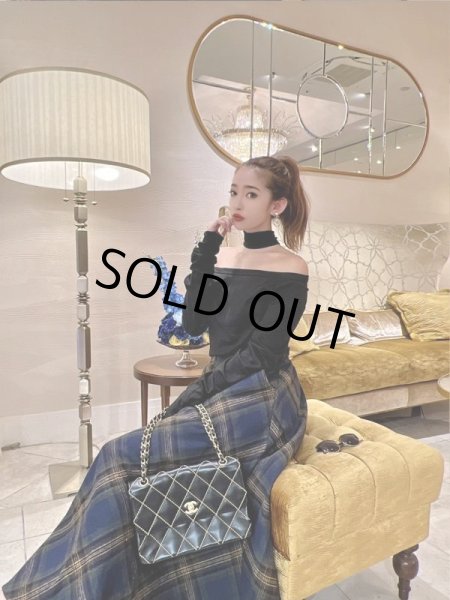 画像8: チェック柄マキシスカート (8)