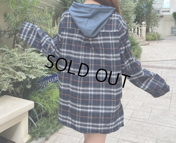 画像11: デザインチェック柄フーディー (11)