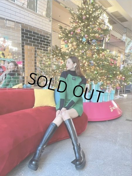 画像3: ハイネックデザインニット (3)