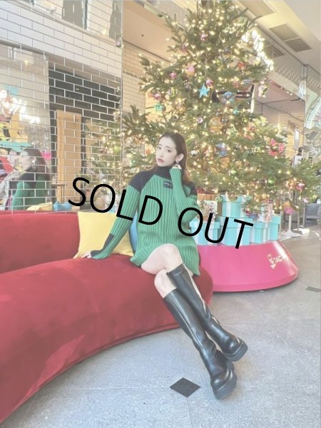 画像6: ハイネックデザインニット (6)