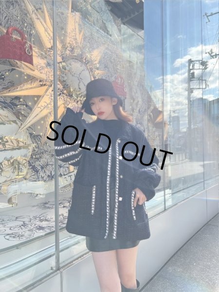 画像9: ツイードデザインボアジャケット (9)