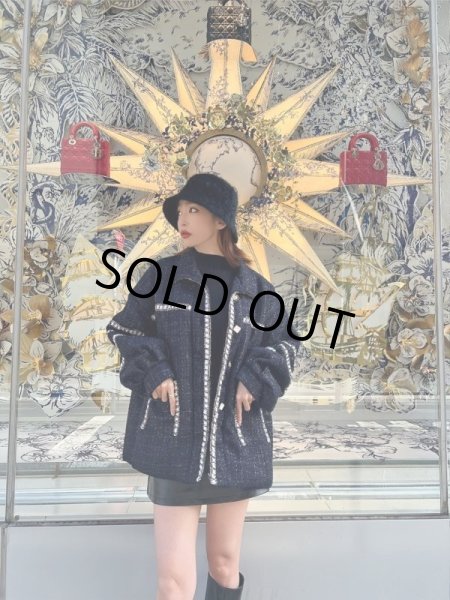 画像8: ツイードデザインボアジャケット (8)