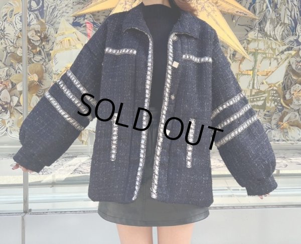 画像6: ツイードデザインボアジャケット (6)