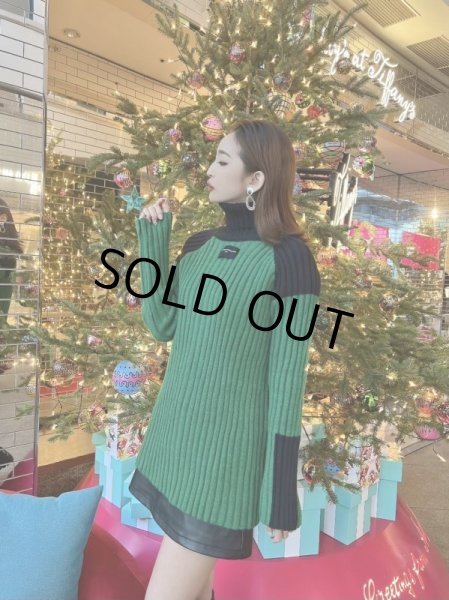 画像2: ハイネックデザインニット (2)