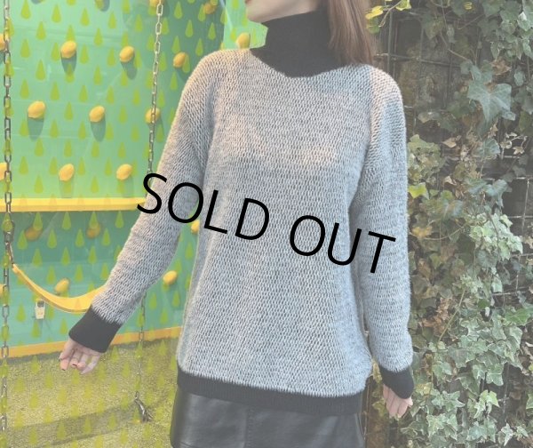 画像8: バイカラーハイネックニット (8)