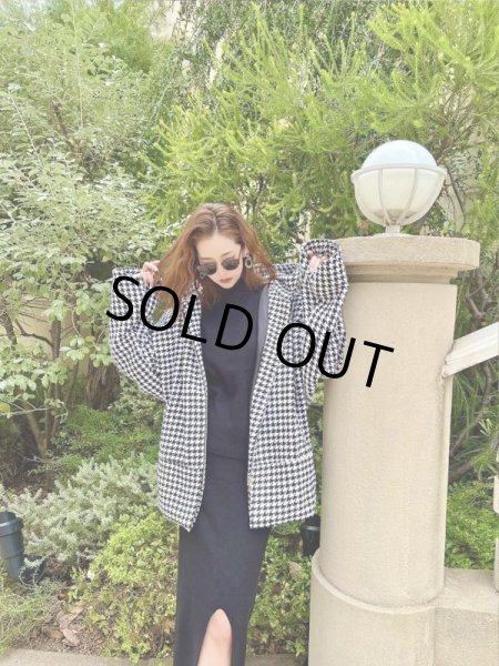 画像7: 千鳥柄フードジャケット (7)