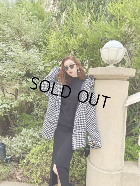 画像5: 千鳥柄フードジャケット (5)