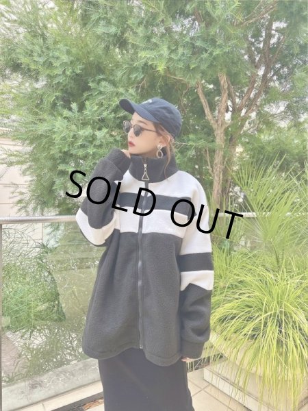 画像2: バイカラーボアジャケット (2)