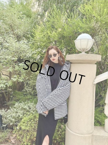 画像3: 千鳥柄フードジャケット (3)