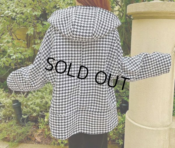 画像9: 千鳥柄フードジャケット (9)