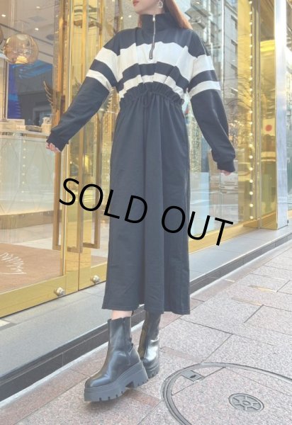 画像10: ラインロングワンピ【アウトレット商品】 (10)