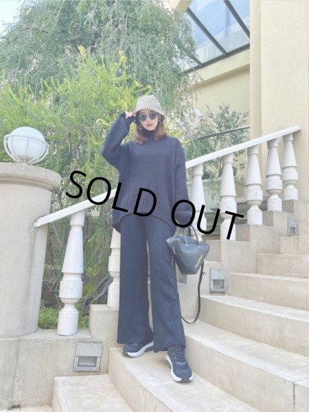 画像2: ニットワイドパンツ (2)