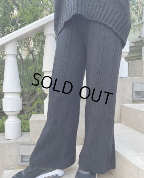 画像5: ニットワイドパンツ (5)