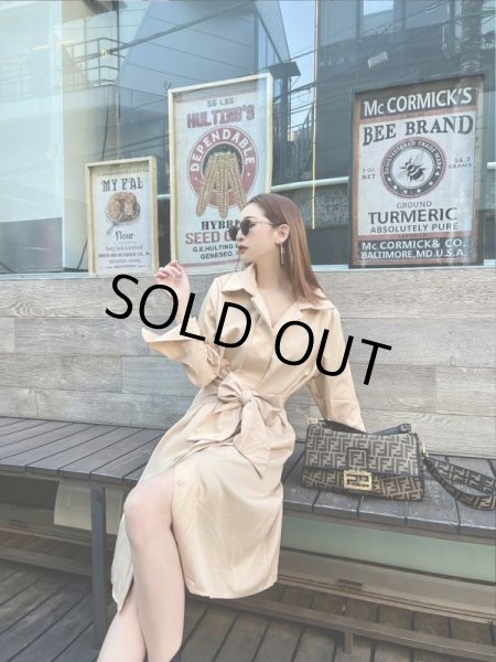 画像4: ワントーンシャツワンピ (4)