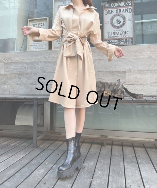 画像6: ワントーンシャツワンピ (6)