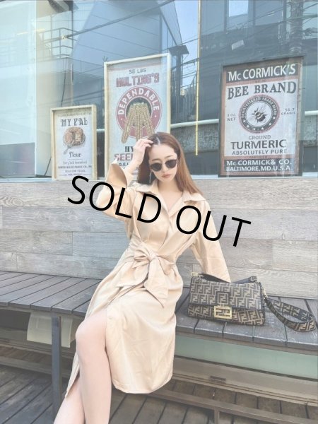 画像5: ワントーンシャツワンピ (5)