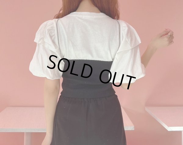 画像7: フリルバイカラーＴシャツ (7)