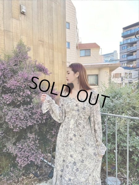 画像10: 花柄フレアワンピース (10)