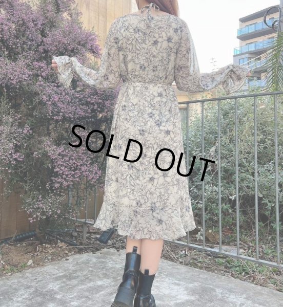 画像14: 花柄フレアワンピース (14)