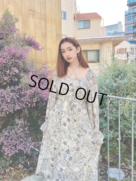 画像6: 花柄フレアワンピース (6)