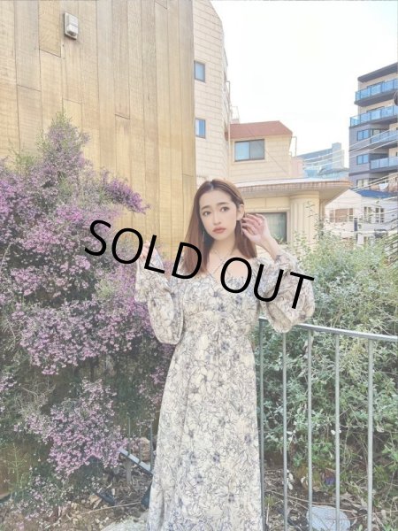 画像8: 花柄フレアワンピース (8)