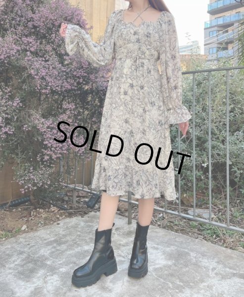 画像13: 花柄フレアワンピース (13)
