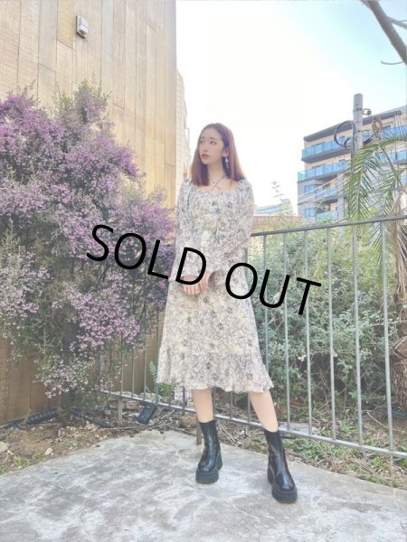 画像9: 花柄フレアワンピース (9)