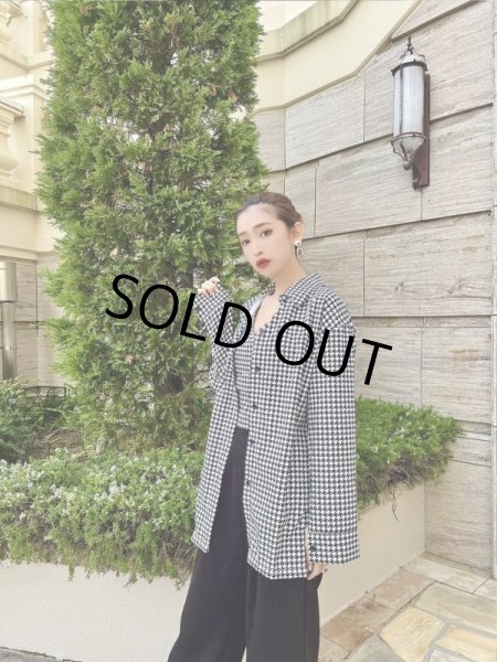 画像3: 千鳥柄キャミセットシャツ (3)