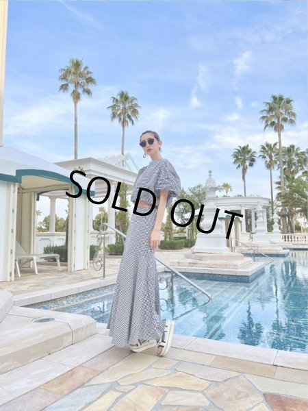 画像6: チェック柄マキシセットアップ (6)