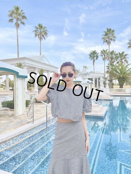 画像9: チェック柄マキシセットアップ (9)