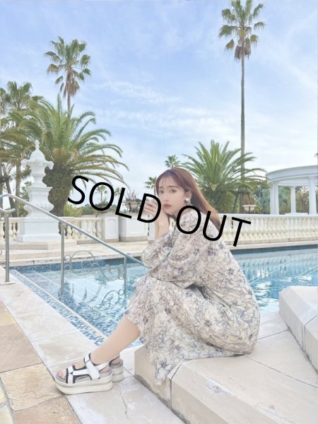 画像5: 花柄フレアワンピース (5)