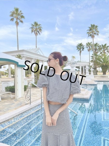 画像8: チェック柄マキシセットアップ (8)