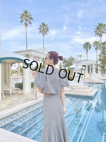 画像5: チェック柄マキシセットアップ (5)