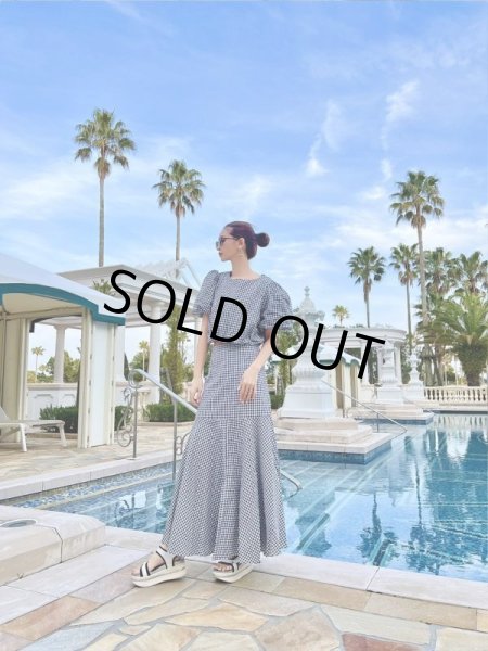 画像4: チェック柄マキシセットアップ (4)