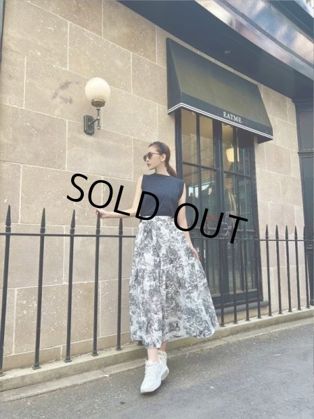 画像3: ボタニカル柄マキシスカート (3)