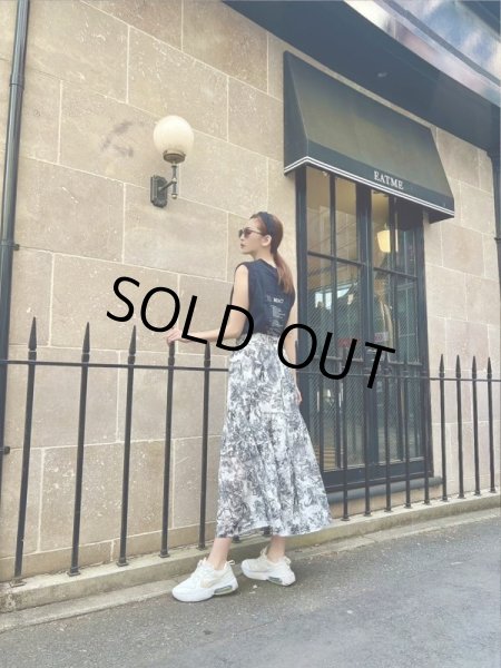 画像2: ボタニカル柄マキシスカート (2)