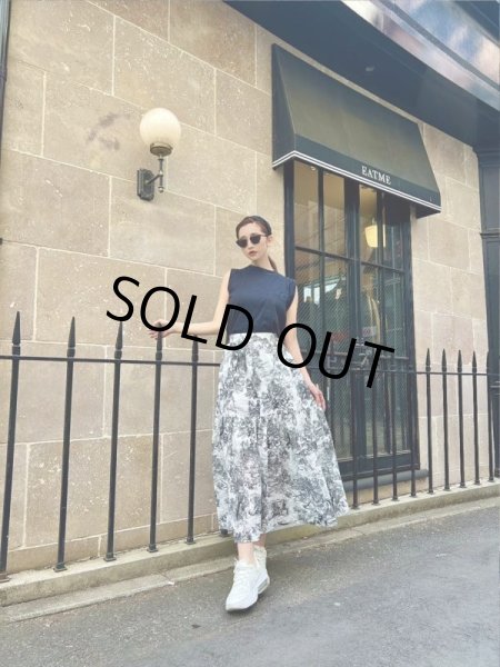 画像6: ボタニカル柄マキシスカート (6)