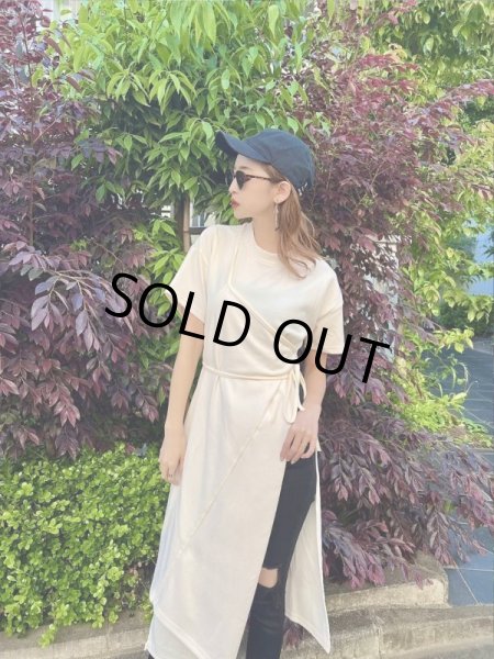 画像8: オープンデザインTシャツワンピ (8)