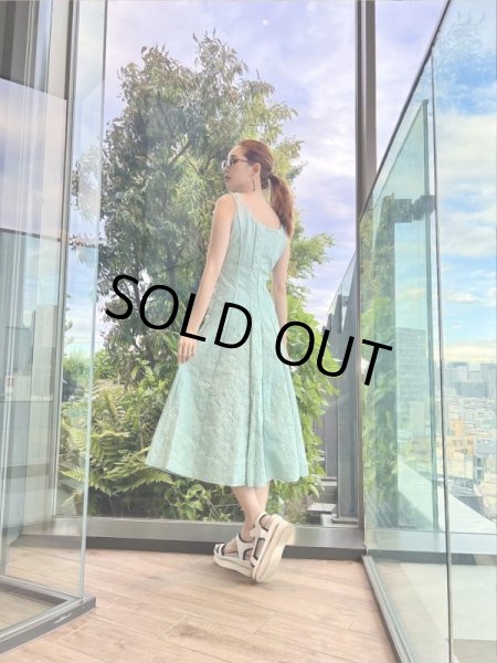 画像2: ワントーンフレアワンピース (2)