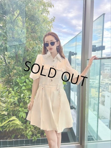 画像7: パフスリーブシャツワンピ (7)