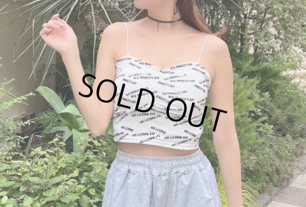 画像5: ロゴデザインショート丈トップス (5)